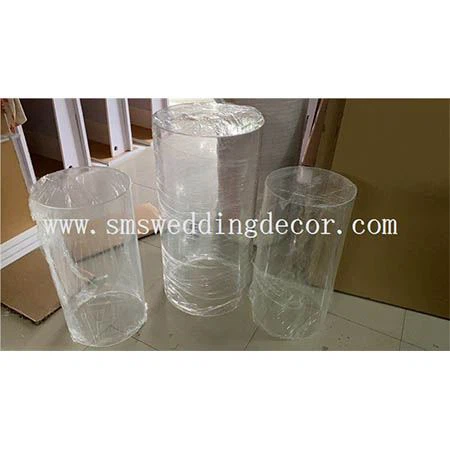 clear acrylic plinth hire