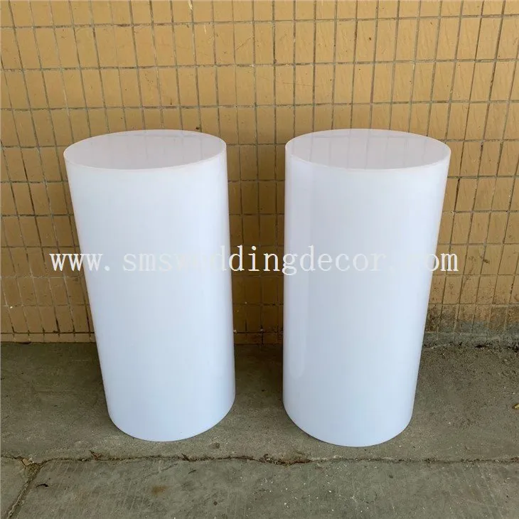 white acrylic cylinder