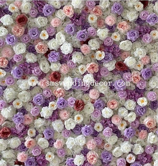 purple flower wall