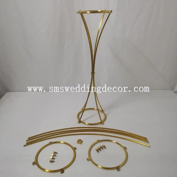 gold flower ball stand